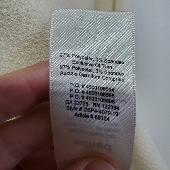 WILFRED Aritzia Chevalier Blazer Open Front Crepe Shawl Collar Cream Women's 0 - Picture 11 of 14